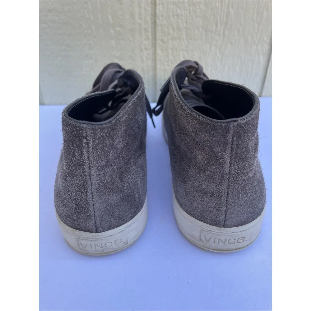 Vince. Abe‎ chukka suede Leather sneaker Mens 10.5M Platform Gray Lining Casual